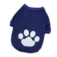 thumbnail image 2 of shenmeida Pet Dog Sweater Warm Dog Paw Print Decorating Soft Cat Sweater Puppy Clothes Small Dogs Sweater Winter Doggie Sweatshirt, 2 of 7