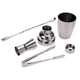 thumbnail image 3 of 4 Piezas De Acero Inoxidable 250 Ml Coctelera Plata Vino Herramientas Jigger Kit, 3 of 9