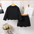 thumbnail image 5 of Bobifish Toddler Girls Outfit Sets Two Piece Irregular Hem Outdoor Sets With Fringe Skirt&Long Sleeve Top Children Girls Sets, 5 of 7