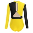 thumbnail image 2 of Miutii Gymnastics Leotards for Girls Ballet Dancewear Practice Outfits Keyhole Back One Piece Athletic Unitard Yellow 6, 2 of 5