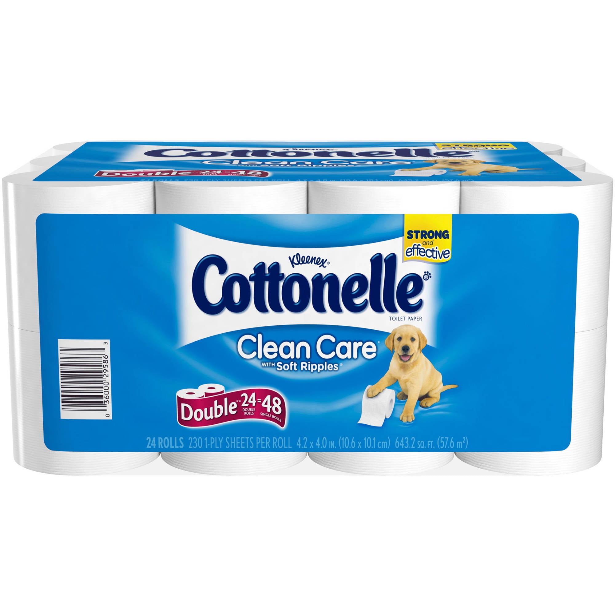 Cottonelle Clean Care Double Roll Toilet Paper, 190 sHeets, 24 ct by KIMBERLY-CLARK