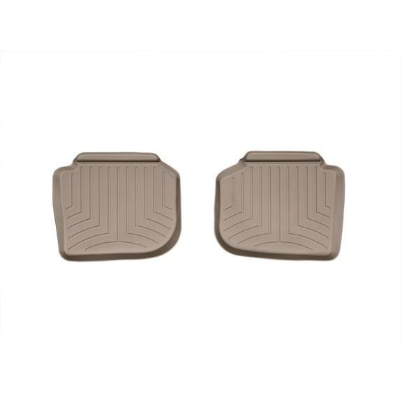 WeatherTech Custom Fit FloorLiners compatible with 2020-2022 VW Passat - 2nd Row (2-Piece Liner), Tan
