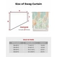 thumbnail image 6 of Coastal Turquoise Swag Valances for Windows, Ocean Coral Starfish Shell Modern Sea Rod Pocket Sheer Valances for Large Windows, Swag Toppers Light Filtering for Kitchen Living Room 2 Panels 36''x63'', 6 of 6