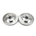 thumbnail image 2 of Power Stop Front Pair of Drilled and Slotted Brake Rotors JBR552XPR Fits 1990 Nissan 300ZX, 2 of 4