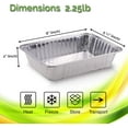 Disposable Aluminum Pans with Lids 20 pack 1Dinner Portion Pan