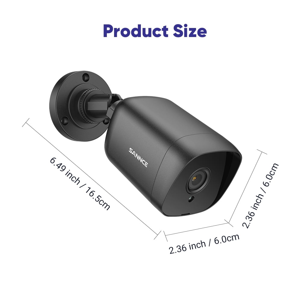 SANNCE 2MP 5in1 IR Home Security Camera System, 8CH Surveillance DVR and 8x1080p Weatherproof Camera, Night Vision, Motion Alerts, Remote Access, Surveillance Video Kits with NO HDD, Surveillance Sys