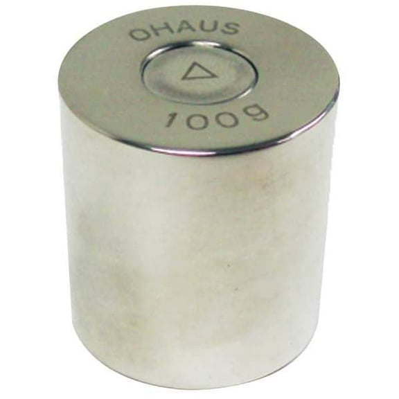 Ohaus Calibration Weight,100g,Stainless Steel 80850124