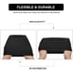 thumbnail image 5 of 8 paquetes de gorro de baño de nailon para hombre y mujer, gorro de baño de tela de licra negra pura, gorro de baño para adultos Namotu LKX-1347, 5 of 7