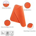 thumbnail image 3 of Alfombrilla de silicona para secar platos MicoYang, naranja, resistente al calor, 3 of 9