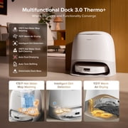روبوت المكنسة الكهربائية والممسحة Roborock Qrevo CurvX، شفط 22000 باسكال، تصميم نحيف للغاية 3.14’’، بدون تشابك، التعرف التفاعلي على العوائق بالذكاء الاصطناعي، هيكل AdaptiLift، غسيل وتجفيف ممسحة الماء الساخن تلقائيًا
