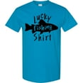 thumbnail image 3 of Inktastic Lucky Fishing Shirt Fish T-Shirt, 3 of 5