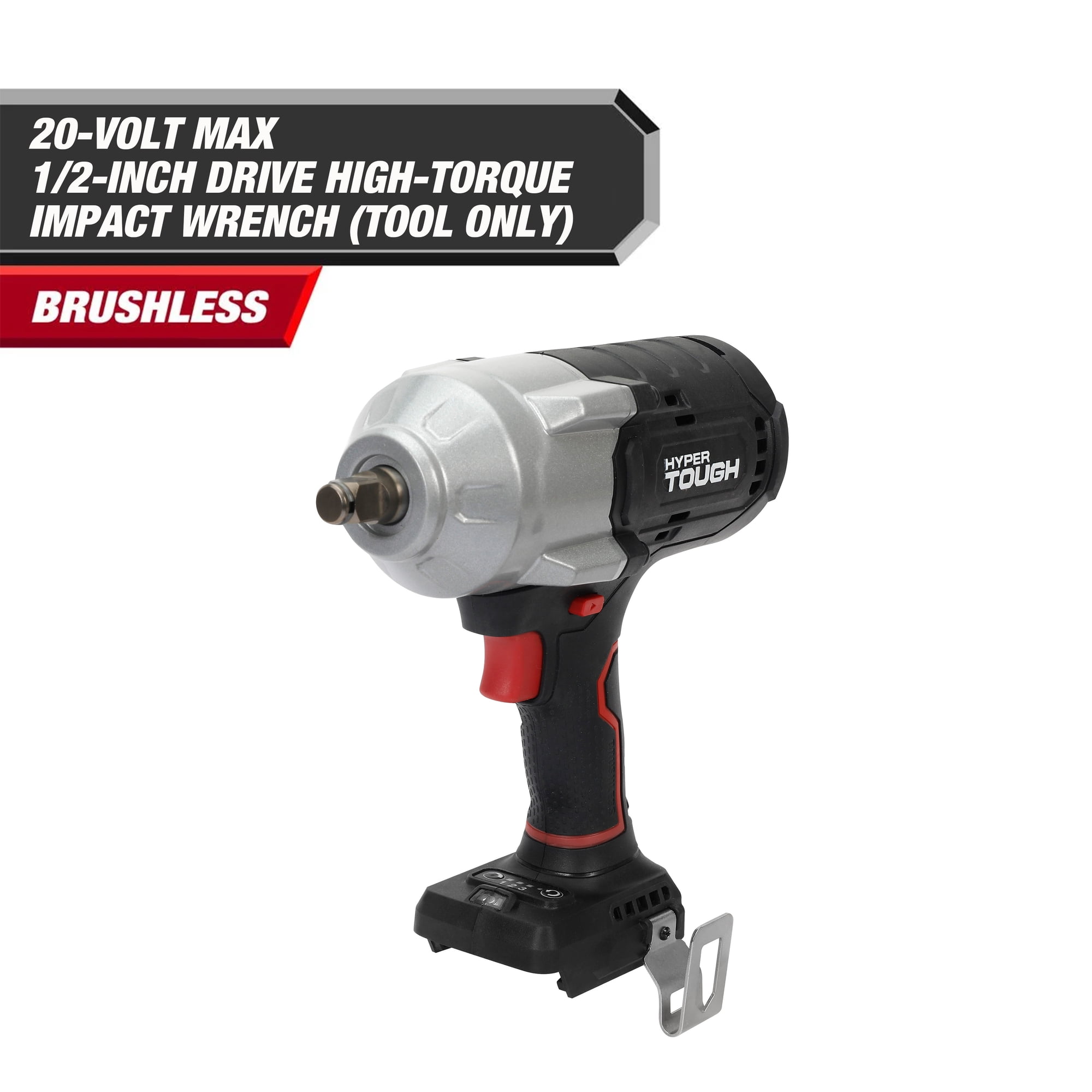 Hyper Tough 20V Max Brushless 1/2 in. High-Torque Cordless Impact Wrench  900 ft.-lbs.  Tool Only