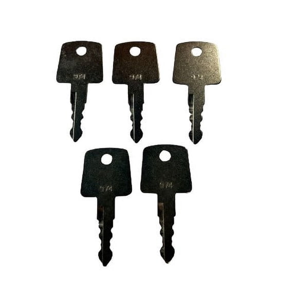 5 PC # 974 974 KEY FITS Sakai Blacktop Roller Keys Heavy Equipment Ignition Asphalt