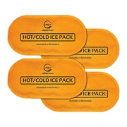 AllSett Health Reusable Hot and Cold Gel Packs for Injuries, 4 Pack, ASH012310