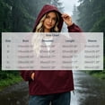thumbnail image 3 of IUYRTFE Women's Half Zip Waterproof Jacket with Detachable Hood Long Sleeve Outdoor Windbreaker, 3 of 7