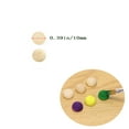 thumbnail image 3 of Hesmartly 300 Pcs Half Wood Balls 10mm Split Balls for DIY Craft Supplies and 6pcs Paint Brushes, 3 of 7