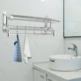 thumbnail image 4 of Towel Rack for Bathroom Towel Holder, Wall Mounted 304 Stainless Steel Telescopic Towel Rack, Stainless Steel Adjustable Towel Rack, Towel Rack, 4 of 10