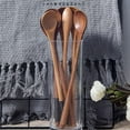 thumbnail image 5 of Handmade Natural Wooden Mixing Spoons for Milk Honey 8" Long Handle Teaspoon Coffee Spoon Stir long-handled spoon, wooden lotus long-handled spoon, mixing spoon, wooden spoon, baby feeding spoon, 5 of 7