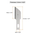 thumbnail image 2 of Uxcell Exacto Knife Blades #7 Hobby Knife Blades Precision Exacto Blades Hobby Knife Blade Refills 100 Pack, 2 of 6