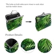 thumbnail image 3 of Leaves Elegant Microfiber Coin Purse with Zinc Alloy Jaws - 4.3x4.7 in/11x12 cm Size - Sleek and Durable Wallet for Coins and Small Essentials, 3 of 7