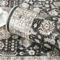 thumbnail image 5 of EastVita Area Rugs Carpets 6'*9' Area Rug Boho Rug Vintage Persian Rug Floral Print Distressed Carpet Foldable Accent Rug Oriental Anti-Slip Stain-Resistant Floor Cover,Black black 6*9ft, 5 of 7