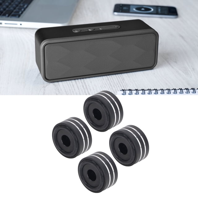 Pies de Aislamiento de Equuos de Audio, Amortiguadores de altavoces Aleación de aluminio 4pcs Sin Deslizamiento para mácina de CD