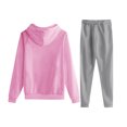 thumbnail image 4 of Trapstar Ensembles de Chandails à Capuchon pour Enfants Manches Longues Chandails Graphiques pour Garçons Filles Chandails Amples de Rue Trapstar Chandails + Pantalons de Survêtement Ensemble de 2 Chandails Classiques (Rose Clair, 140), 4 of 4