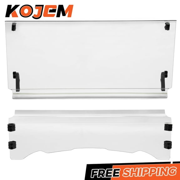 Kojem 2-in-1 Folding Windshield,Fit for 2018 2019 2020 Massimo Buck 400, MSU 700 UTV 700 YS700 UTV,500 XLT700 HS500 MSU500,Clear Front