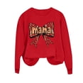 thumbnail image 5 of Xuyuer Women's Printed Long Sleeve Round Neck Casual Hoodless Sweatshirt, Comfortable Pullover Top for Mother's Day Gifts, Family Events and Relaxed Everyday Wear, 5 of 5