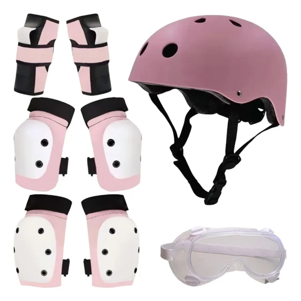 Kit 8 Coderas Rodilleras Protección Casco Patinaje Para Y. .