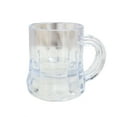 Mini Clear Plastic Beer Mug Shot Glasses, 1.75" Tall (12 Count
