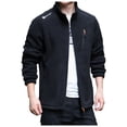 thumbnail image 1 of Men's Softshell Jacket with Thermal Hooded Windproof Outdoor Winter Coat for Hiking Camping, 1 of 6