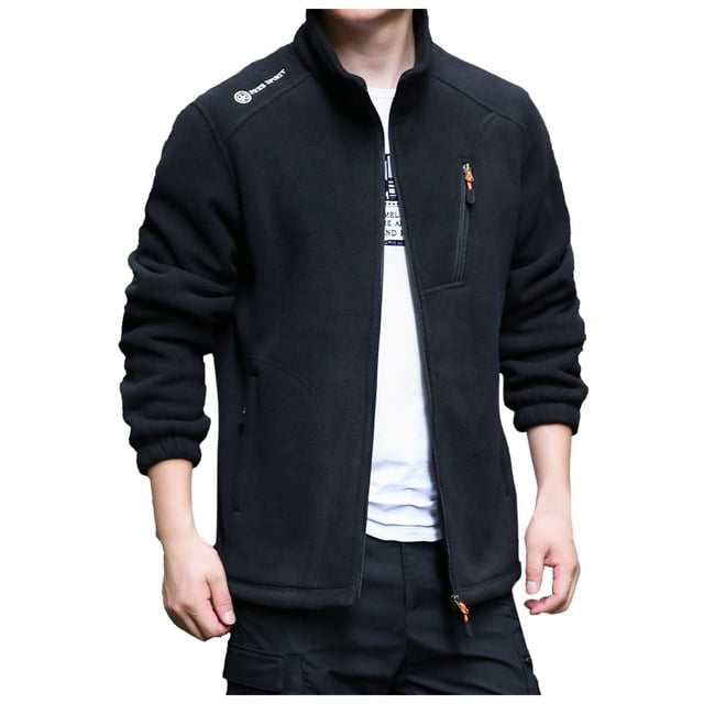 Men's Softshell Jacket with Thermal Hooded Windproof Outdoor Winter Coat for Hiking Camping