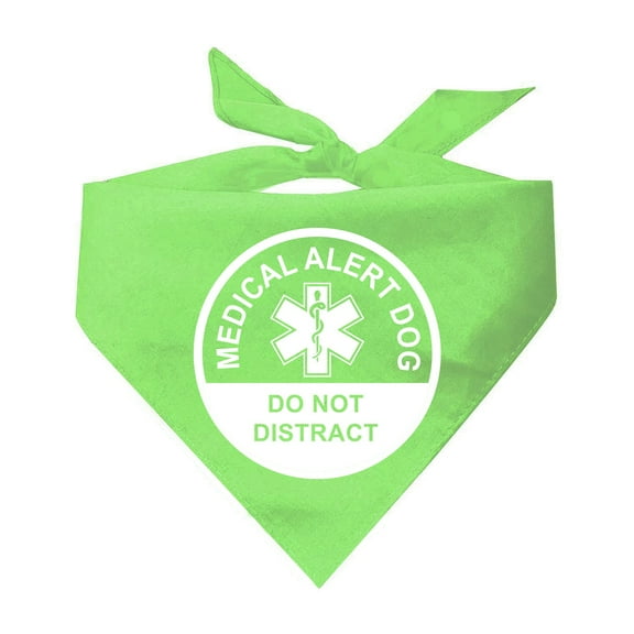 Medical Alert Dog Do Not Distract Triangle Dog Bandana