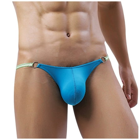 

RPVATI Men s Sexy Thin Belt Low-Rise Briefs Underwear Pouch Soft Lingerie Thong Breathable Solid G-String