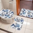 thumbnail image 5 of Summer Marine Life Bathroom Rugs Set Ocean Watercolor Jellyfish Coastal Coral Non Slip Absorbent Soft Bath Mats 3 Piece Set with Bathroom Rug, U-Shaped Floor Mat, Toilet Seat Cover Large Size, 5 of 9