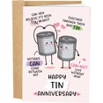 thumbnail image 1 of Tarjeta Divertida de 10º Aniversario de Estaño para Parejas Naixiwen, 1 of 6