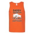thumbnail image 2 of Wild Bobby,Daddy and Daughter Always Heart to Heart Daddys Girl Father Gift, Father's Day, Men Graphic Tank Top, Orange, 2XL, 2 of 3