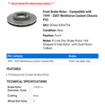 thumbnail image 2 of Front Brake Rotor - Compatible with 1999 - 2007 Workhorse Custom Chassis P32 - Raybestos, 2 of 2