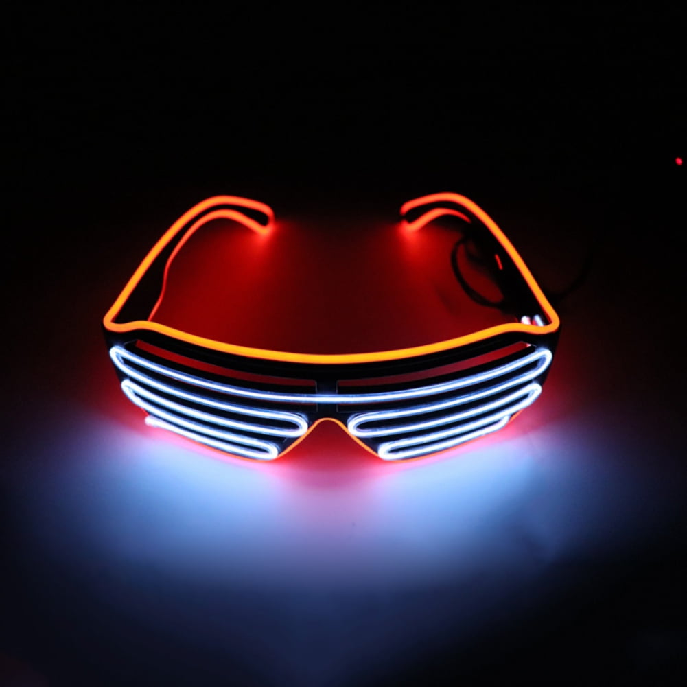 Pink Light Up Glasses Voice Control Light Up Flashing Shutter Neon