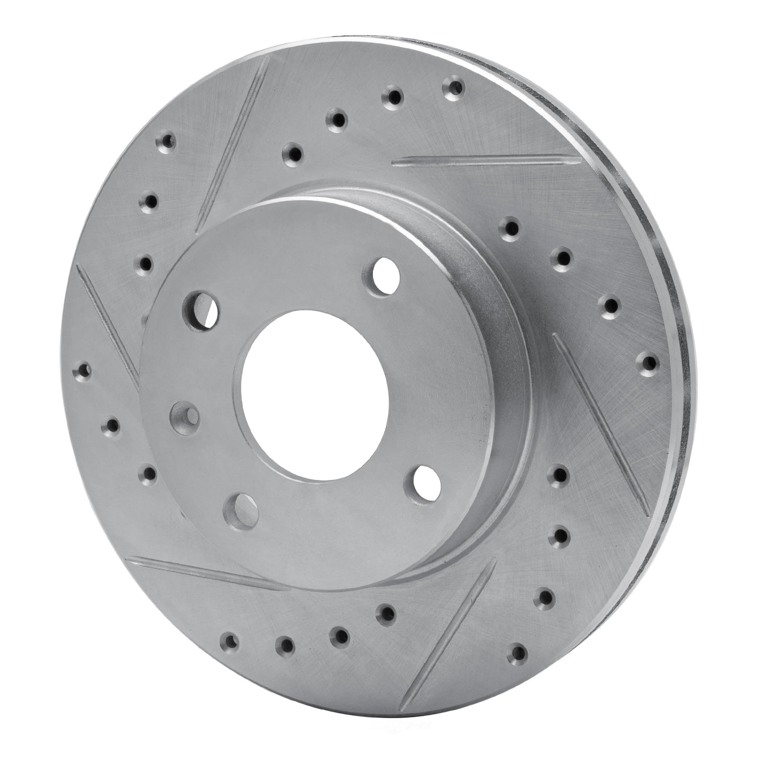Dynamic Friction Company 631-57000L DFC Brake Rotor - Drilled And Slotted - Silver