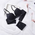 thumbnail image 1 of Conjunto De Sujetador De Seda De Hielo Inalámbrico Para Mujeres Push Up Bra Hermosa Espalda Sexy Ropa Interior Cómoda Sin Costuras Panty, 1 of 5