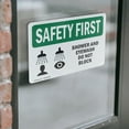 thumbnail image 4 of (2 Pack) Shower And Eyewash Do Not Block With Symbol OSHA Safety First Sign, 4 of 7
