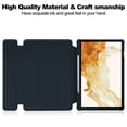 thumbnail image 4 of For Samsung Galaxy Tab S9 Plus 360 Rotation Transparent Smart Leather Case with Keyboard,Dark Blue, 4 of 8