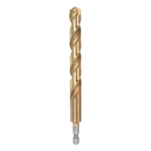 12mm M35 High Speed Steel Titanium Hex Twist Drill Bit with 1/4" Shank