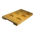 thumbnail image 3 of Soporte para copas de vino, bandeja de madera, tablero de 6 agujeros, bandeja de exhibición decorativa con orificio de 1,97 pulgadas, estante para, 3 of 9