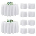thumbnail image 1 of Mantel DAKKIONY de 10 piezas, blanco, redondo, de poliéster, 305 cm, 1 of 7
