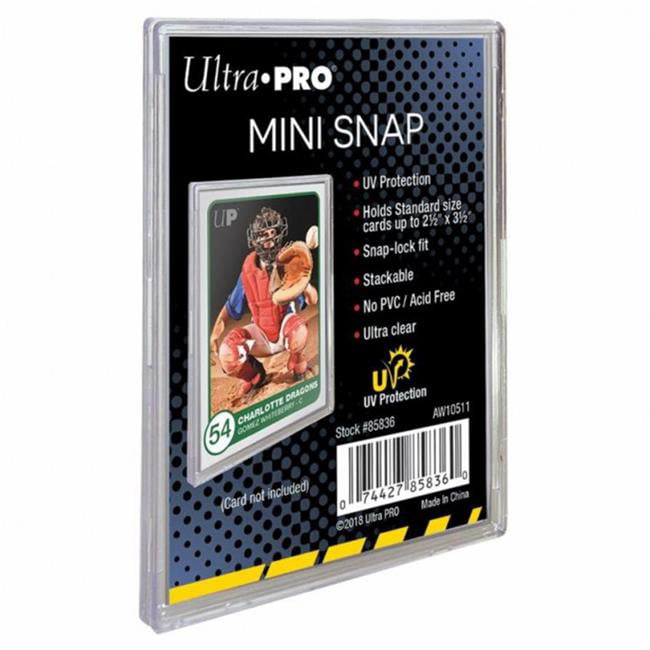 Mini Snap Card Holders with Reccessed Card Area & Border x 25 pack 