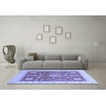thumbnail image 3 of Ahgly Company Machine Washable Indoor Rectangle Oriental Blue Traditional Area Rugs, 7' x 9', 3 of 4