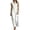 White, variant on Women's Long Dress Stand Collar Half Button Sleeveless Side Stripes High Split Straight Casual Dress Soft For Office Commute Holiday Everyday Outdoor Trip